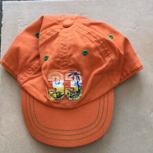 NWOT Orange Cap with Embroidered 33